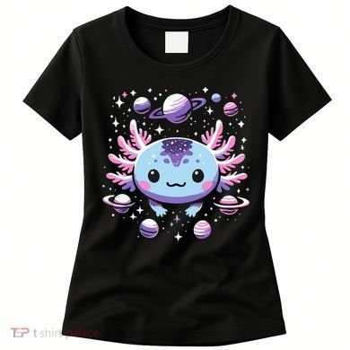 Galaxy Axolotl Funny Goth Space Axolotl Women's T-Shirt