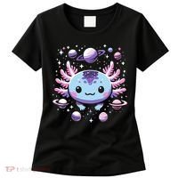 Galaxy Axolotl Funny Goth Space Axolotl Women's T-Shirt thumb 0