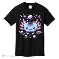 Galaxy Axolotl Funny Goth Space Axolotl Kids T-Shirt thumb 0