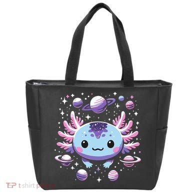 Galaxy Axolotl Funny Goth Space Axolotl Tote Bag