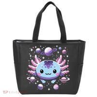 Galaxy Axolotl Funny Goth Space Axolotl Tote Bag thumb 0