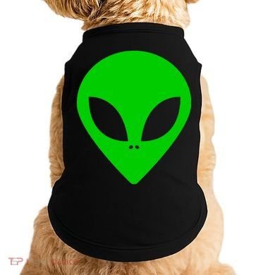 Green Alien Face Green Doggie Tank