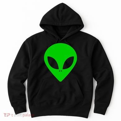 Green Alien Face Green Hoodie