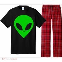 Green Alien Face Green Pajama Set thumb 0