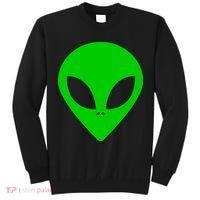 Green Alien Face Green Tall Sweatshirt thumb 0