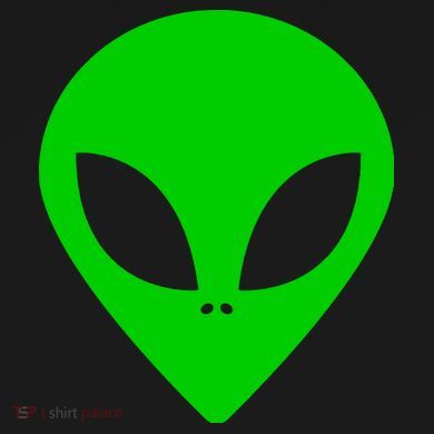 Green Alien Face Green Tall Sweatshirt