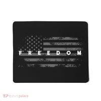 Grunge American Flag Patriotic Pride Freedom Charlie Kirk Mousepad thumb 0