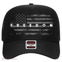 Grunge American Flag Patriotic Pride Freedom Charlie Kirk Hat thumb 0