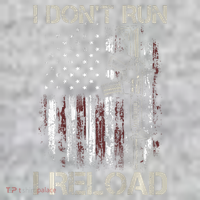 Gun American Flag I Don't Run I Reload I Dont Run The Baniff Cuffed Pom Beanie thumb 2