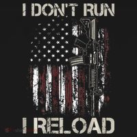 Gun American Flag I Don't Run I Reload I Dont Run Women's Tank Top thumb 5