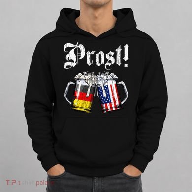 German American Flag Prost Beer Oktoberfest Hoodie