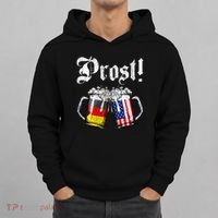 German American Flag Prost Beer Oktoberfest Hoodie thumb 0