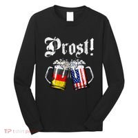 German American Flag Prost Beer Oktoberfest Long Sleeve Shirt thumb 0