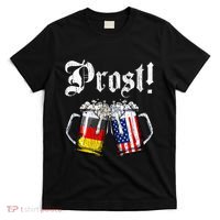 German American Flag Prost Beer Oktoberfest T-Shirt thumb 0
