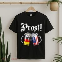 German American Flag Prost Beer Oktoberfest T-Shirt thumb 2