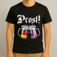 German American Flag Prost Beer Oktoberfest T-Shirt thumb 3