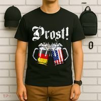 German American Flag Prost Beer Oktoberfest T-Shirt thumb 6