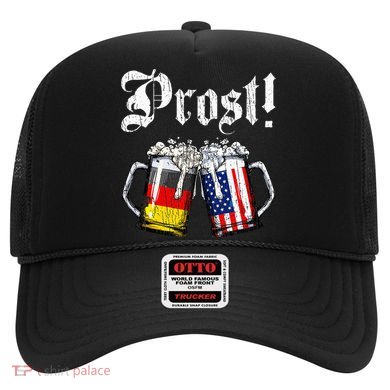 German American Flag Prost Beer Oktoberfest Hat
