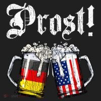 German American Flag Prost Beer Oktoberfest Hat thumb 2