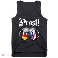 German American Flag Prost Beer Oktoberfest Tank Top thumb 0
