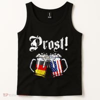 German American Flag Prost Beer Oktoberfest Tank Top thumb 2