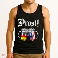 German American Flag Prost Beer Oktoberfest Tank Top thumb 3