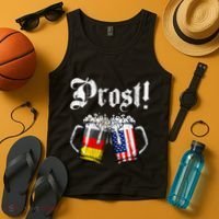 German American Flag Prost Beer Oktoberfest Tank Top thumb 4