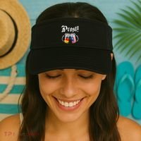 German American Flag Prost Beer Oktoberfest Visor thumb 2