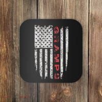 Gramps American Flag Grandpa Gifts Coaster thumb 0