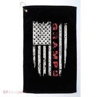 Gramps American Flag Grandpa Gifts Golf Towel thumb 0
