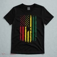 Ghanaian American Flag Ghanaian Roots Republic Of Ghana T-Shirt thumb 5