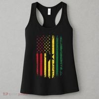 Ghanaian American Flag Ghanaian Roots Republic Of Ghana Women's Tank Top thumb 3