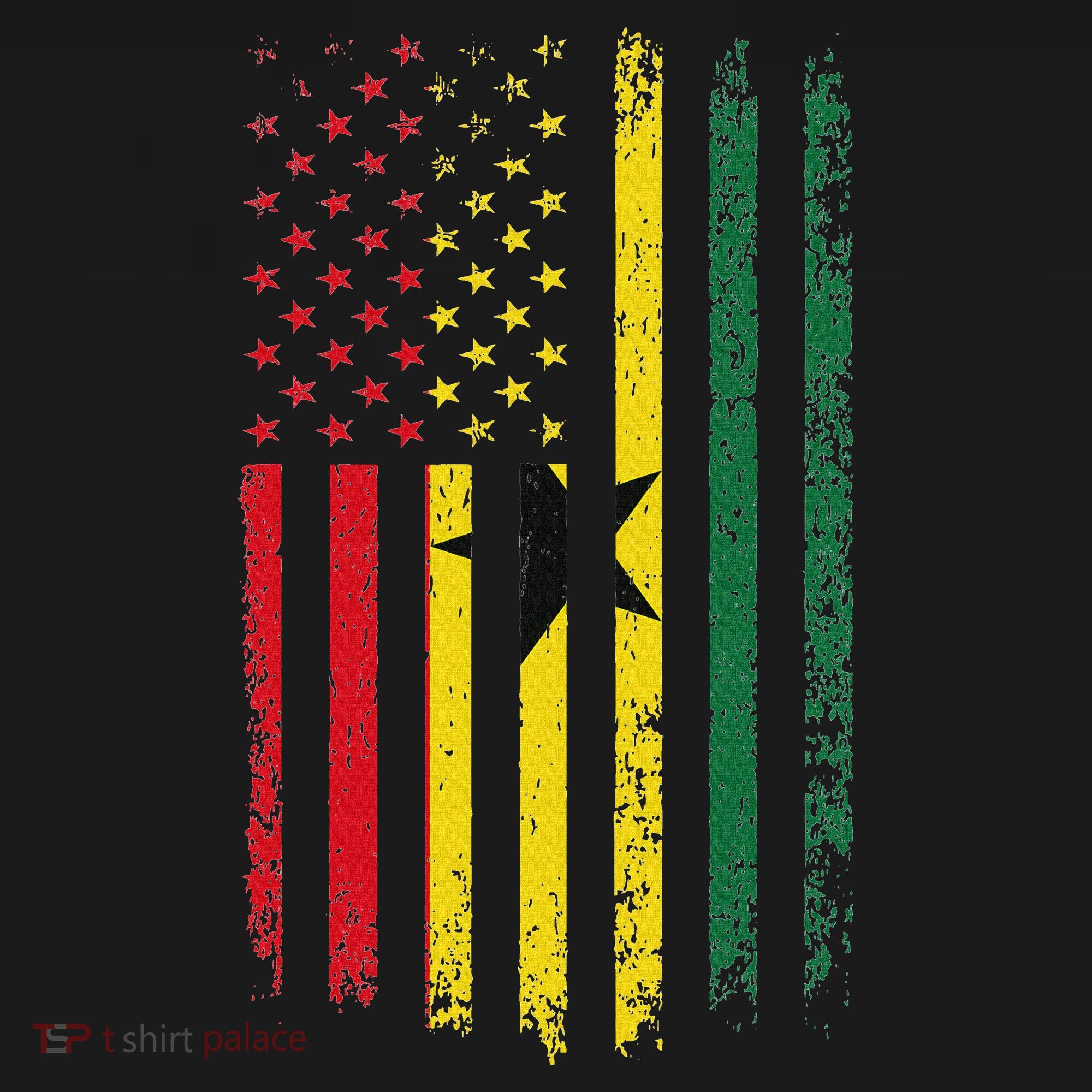 Ghanaian American Flag Ghanaian Roots Republic Of Ghana Women's Tank Top