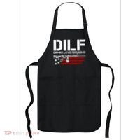Gun American Flag DILF Damn I Love Firearms Apron thumb 0