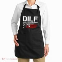 Gun American Flag DILF Damn I Love Firearms Apron thumb 2