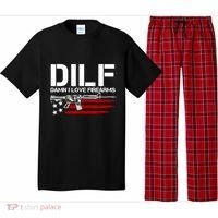Gun American Flag DILF Damn I Love Firearms Pajama Set thumb 0