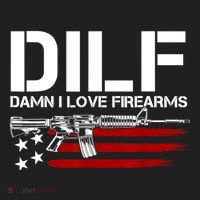 Gun American Flag DILF Damn I Love Firearms Hat thumb 2