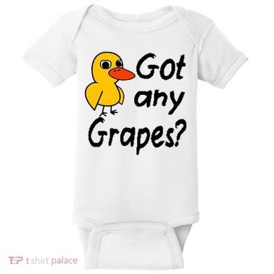 Got Any Grapes The Duck Song Baby Bodysuit