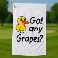 Got Any Grapes The Duck Song Golf Towel thumb 1