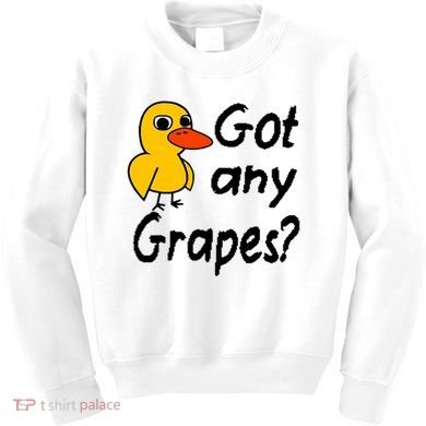 Got Any Grapes The Duck Song Kids Sweatshirt