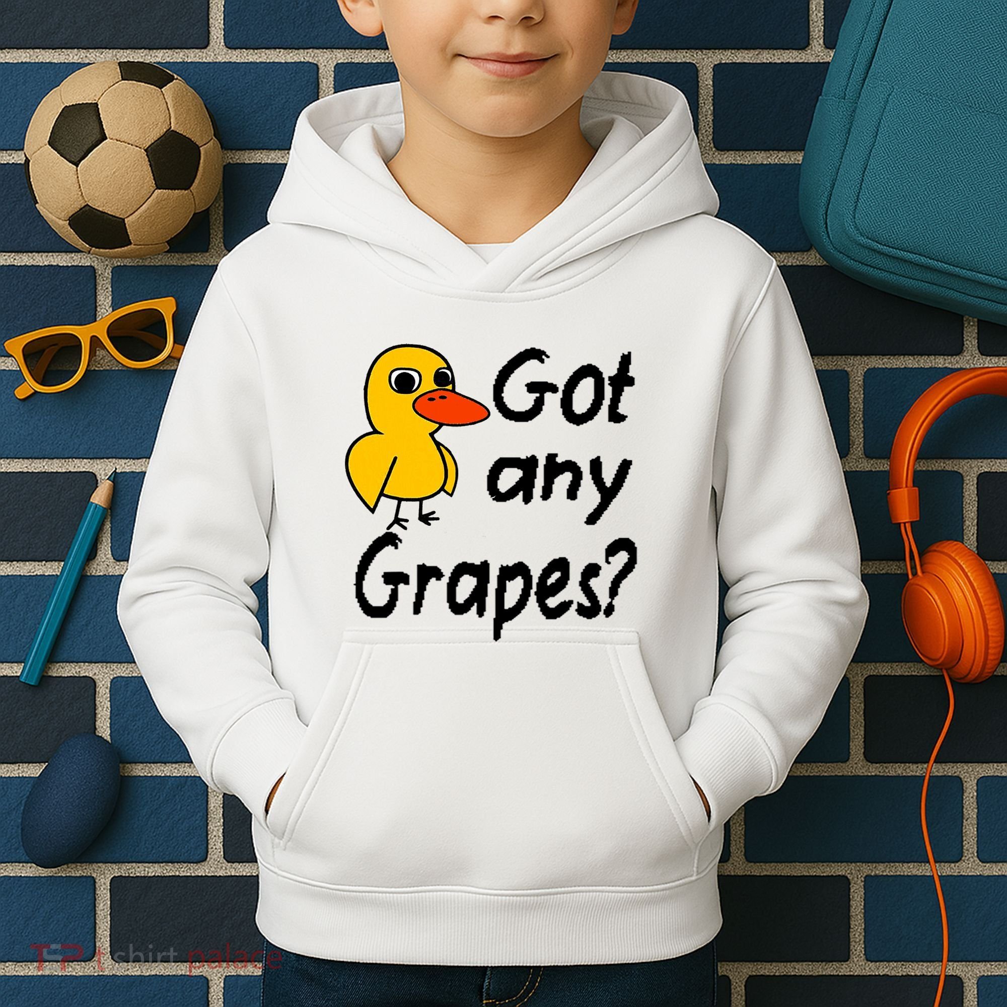 Got Any Grapes The Duck Song Kids Hoodie