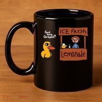 Got Any Grapes Duck Song Lemonade 11oz C Handle Ceramic Mug thumb 4