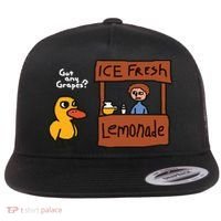 Got Any Grapes Duck Song Lemonade Flat Bill Trucker Hat thumb 0