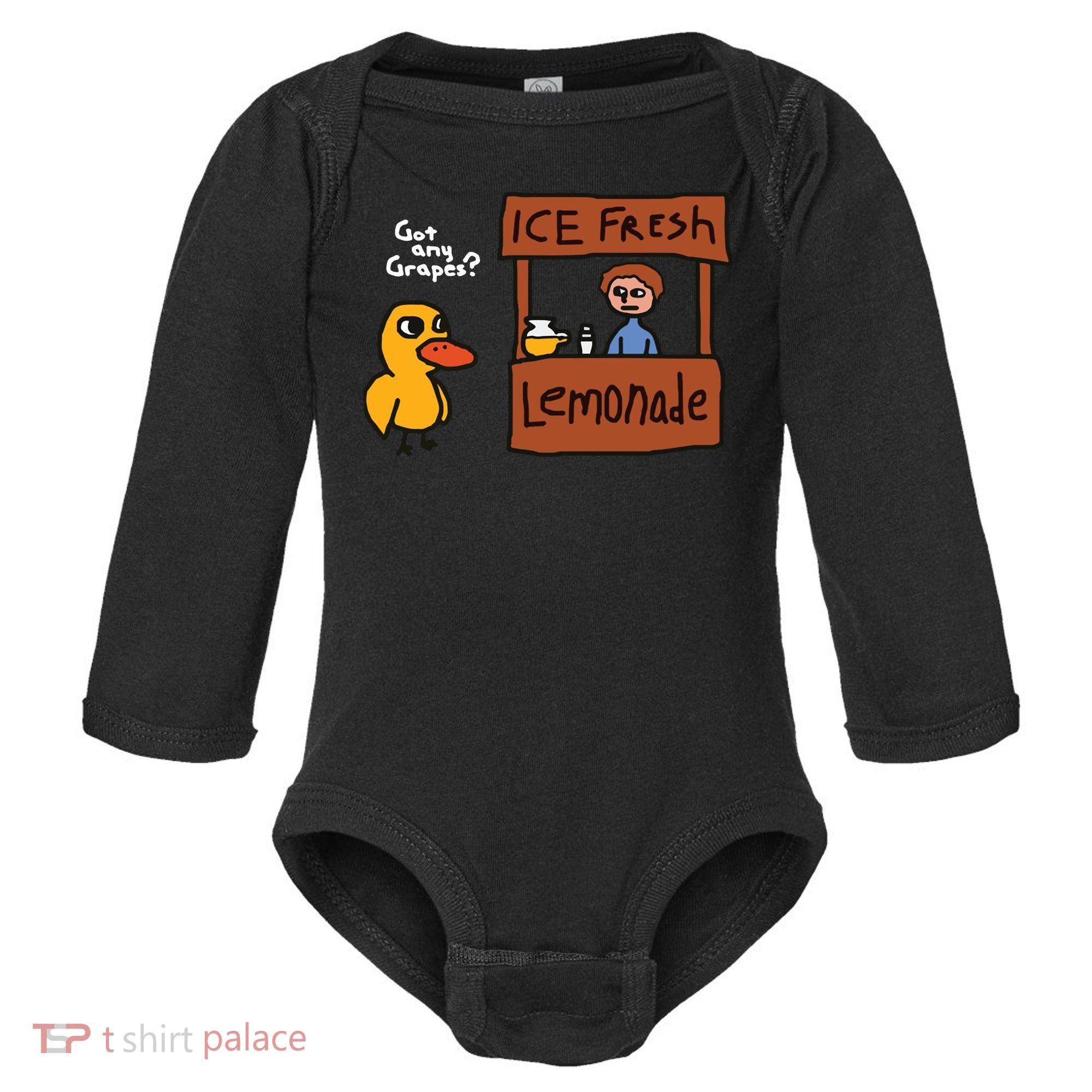 Got Any Grapes Duck Song Lemonade Baby Long Sleeve Bodysuit