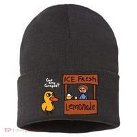 Got Any Grapes Duck Song Lemonade Sustainable Knit Beanie thumb 0
