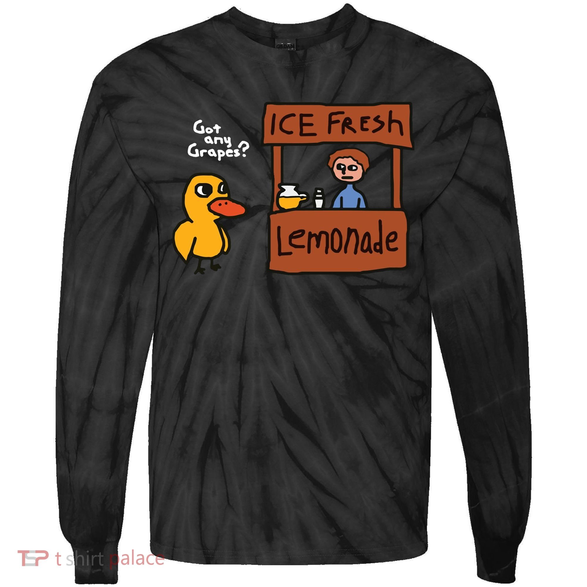 Got Any Grapes Duck Song Lemonade Tie-Dye Long Sleeve Shirt