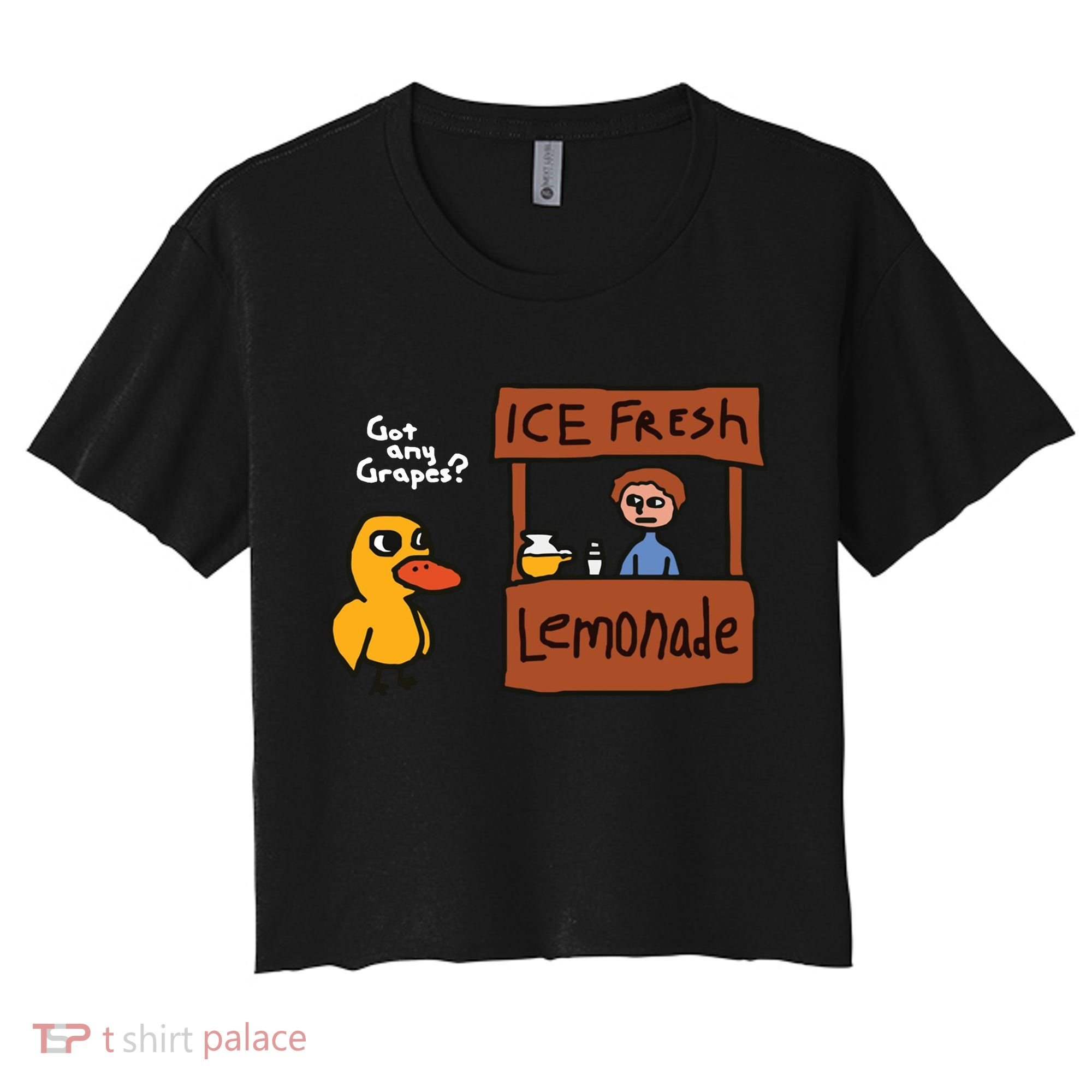Got Any Grapes Duck Song Lemonade Women's Crop Top Tee