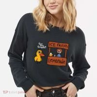Got Any Grapes Duck Song Lemonade Cropped Pullover Crew thumb 2
