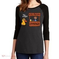 Got Any Grapes Duck Song Lemonade Women's Tri-Blend 3/4-Sleeve Raglan Shirt thumb 2
