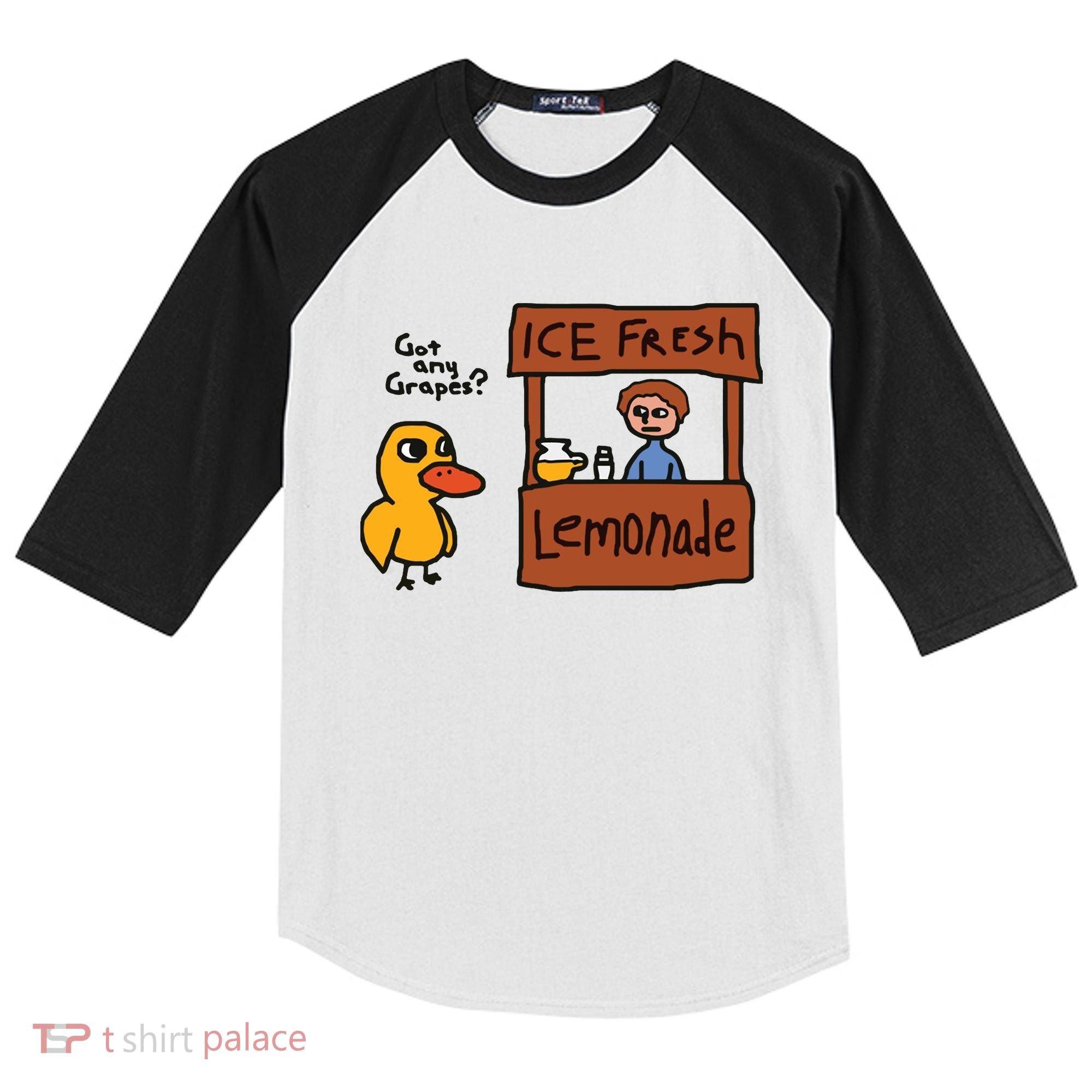 Got Any Grapes Duck Song Lemonade Kids Colorblock Raglan Jersey